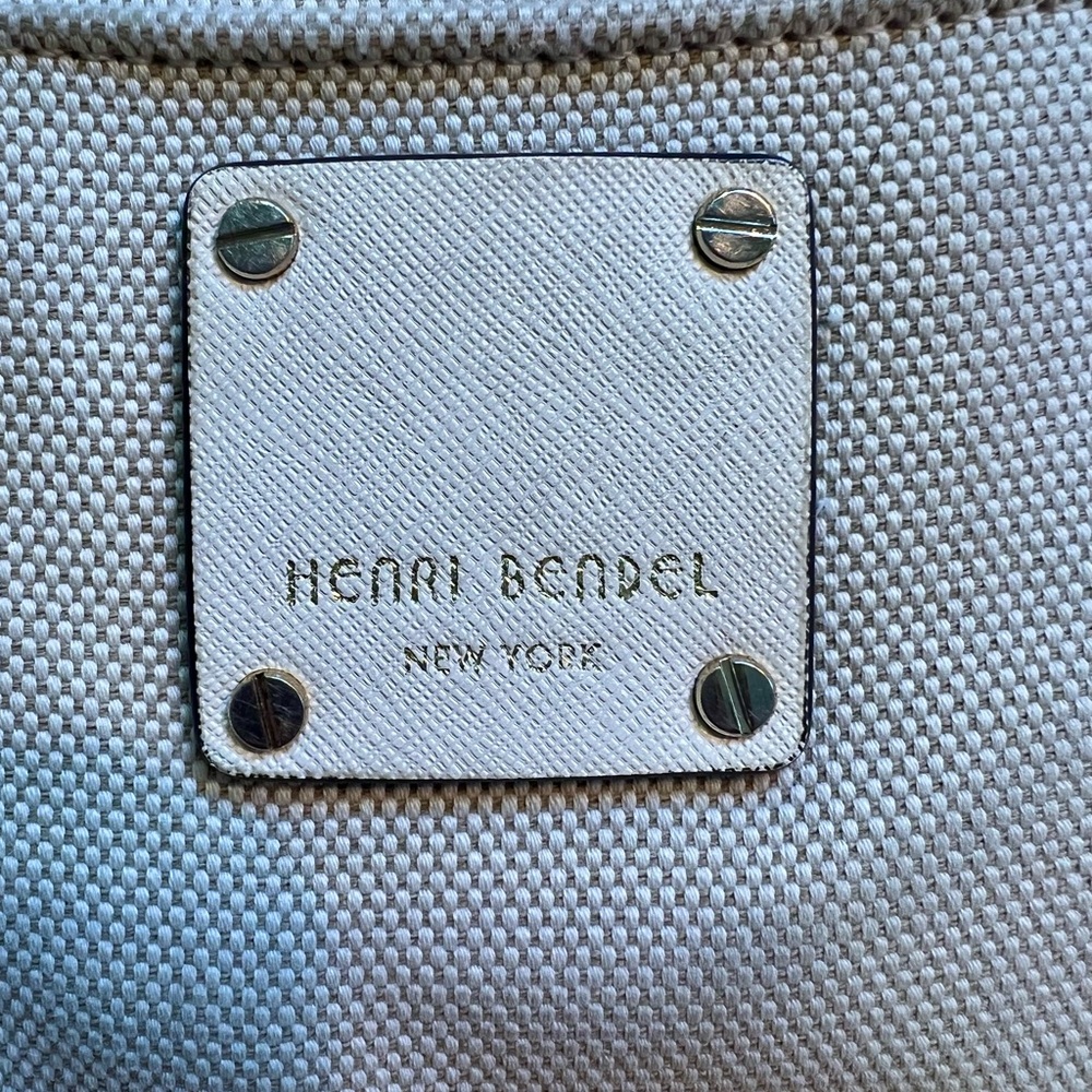 Henri Bendel Jetsetter convertible backpack with purple interior lining. - Picture 3 of 15